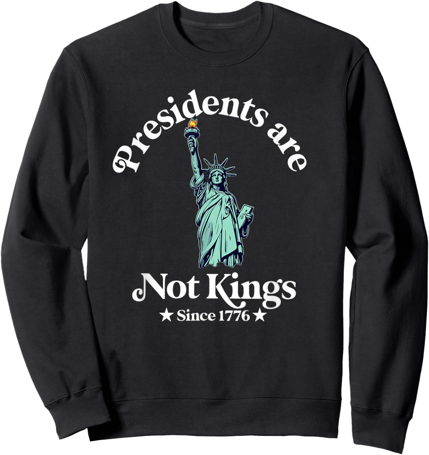USA Flag Democracy Sweatshirt - Sweatshirt | Black