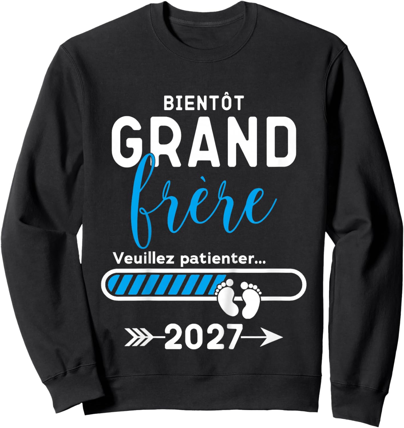 Enfant Futur Grand Frère 2027, Bientôt Grand Frère 2027 Sweatshirt - Sweatshirt | Black