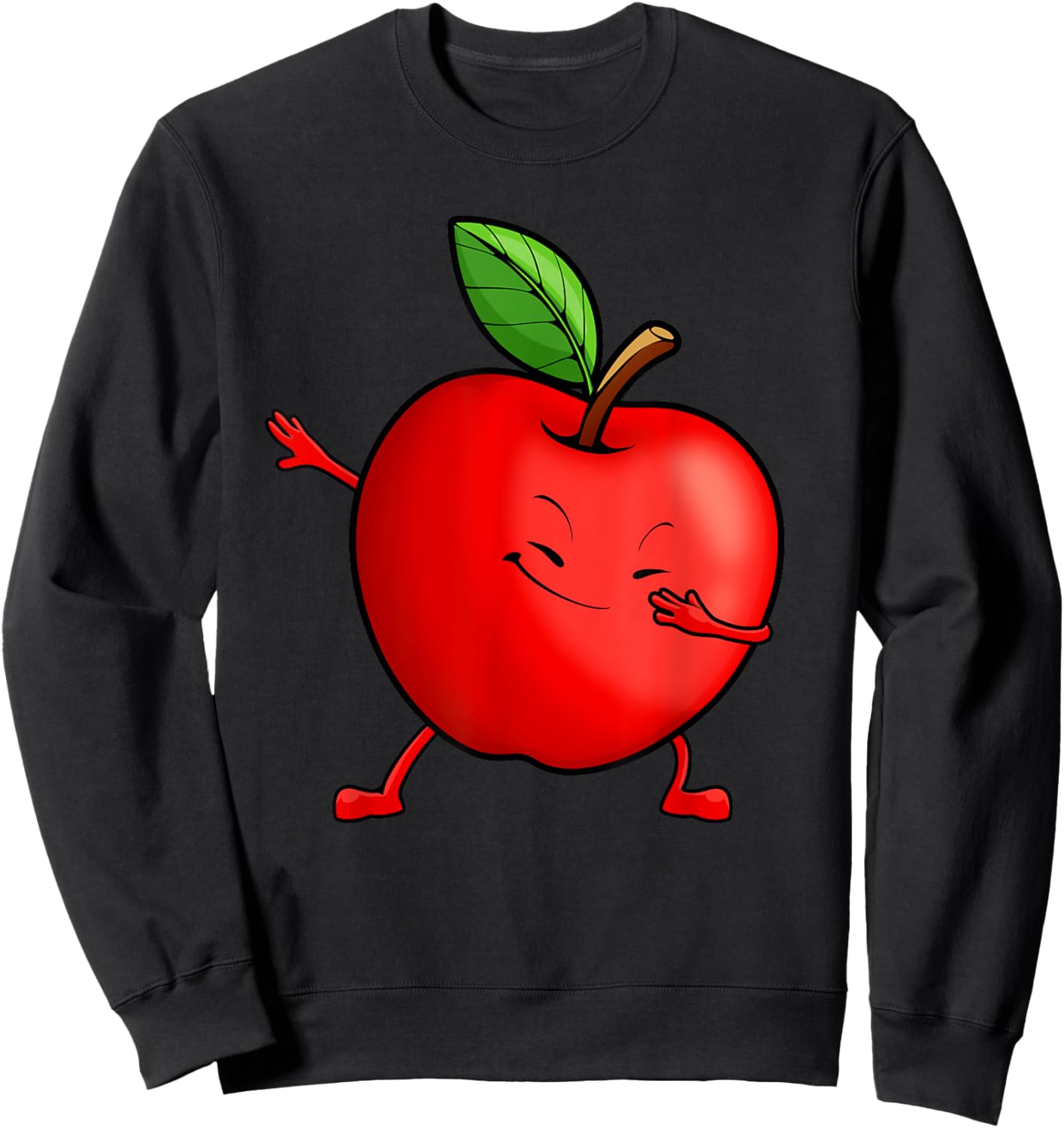 Apple Design For Boys Kids Toddler Fruit Apple Picking Apple Sweatshirt - Sweatshirt | Black