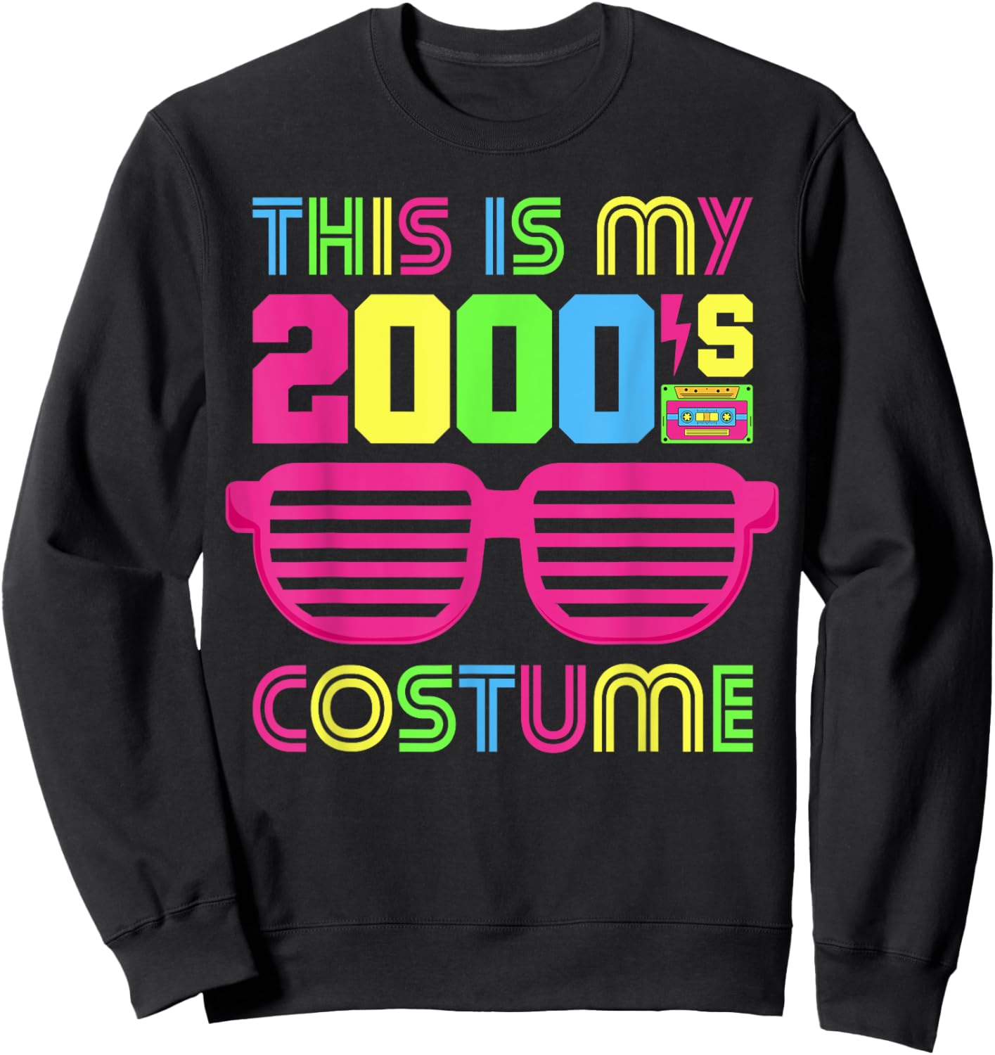 2000's Themed 00s Party 2000s Costume Early 2000s Outfit 00s Sweatshirt - Sweatshirt | Black