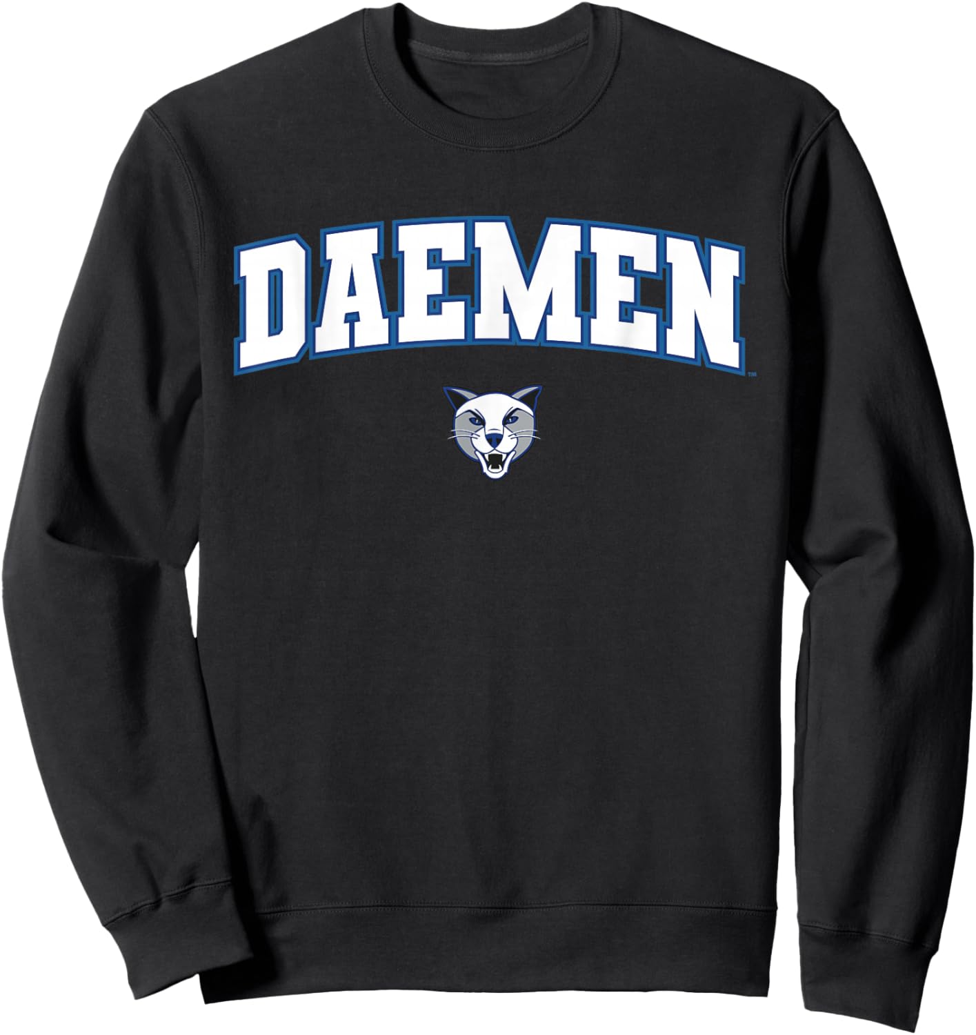 Daemen University Wildcats Arch Logo Sweatshirt - Sweatshirt | Black