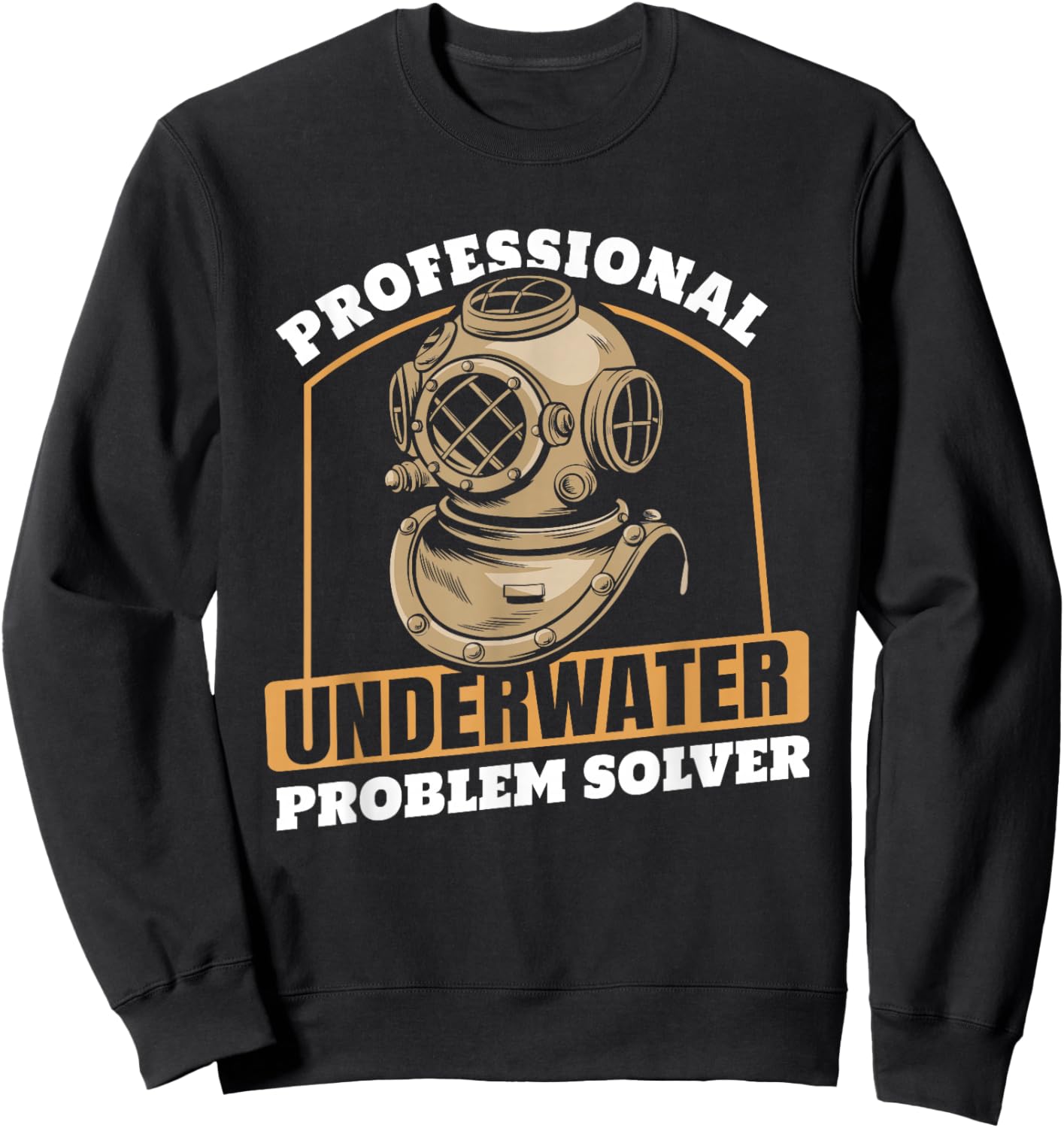 Marine Construction Underwater Welding - Commercial Diver Sweatshirt - Sweatshirt | Black
