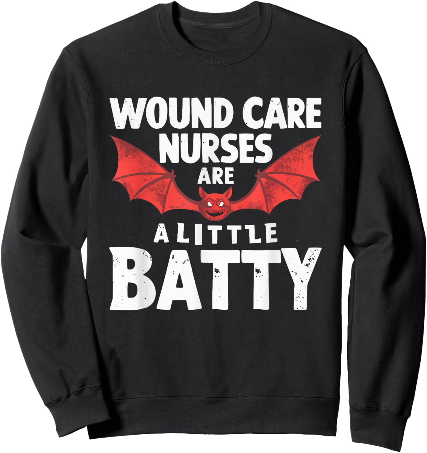Halloween Wound Care Nurse Spooky Nursing Trick Or Treat Sweatshirt - Sweatshirt | Black