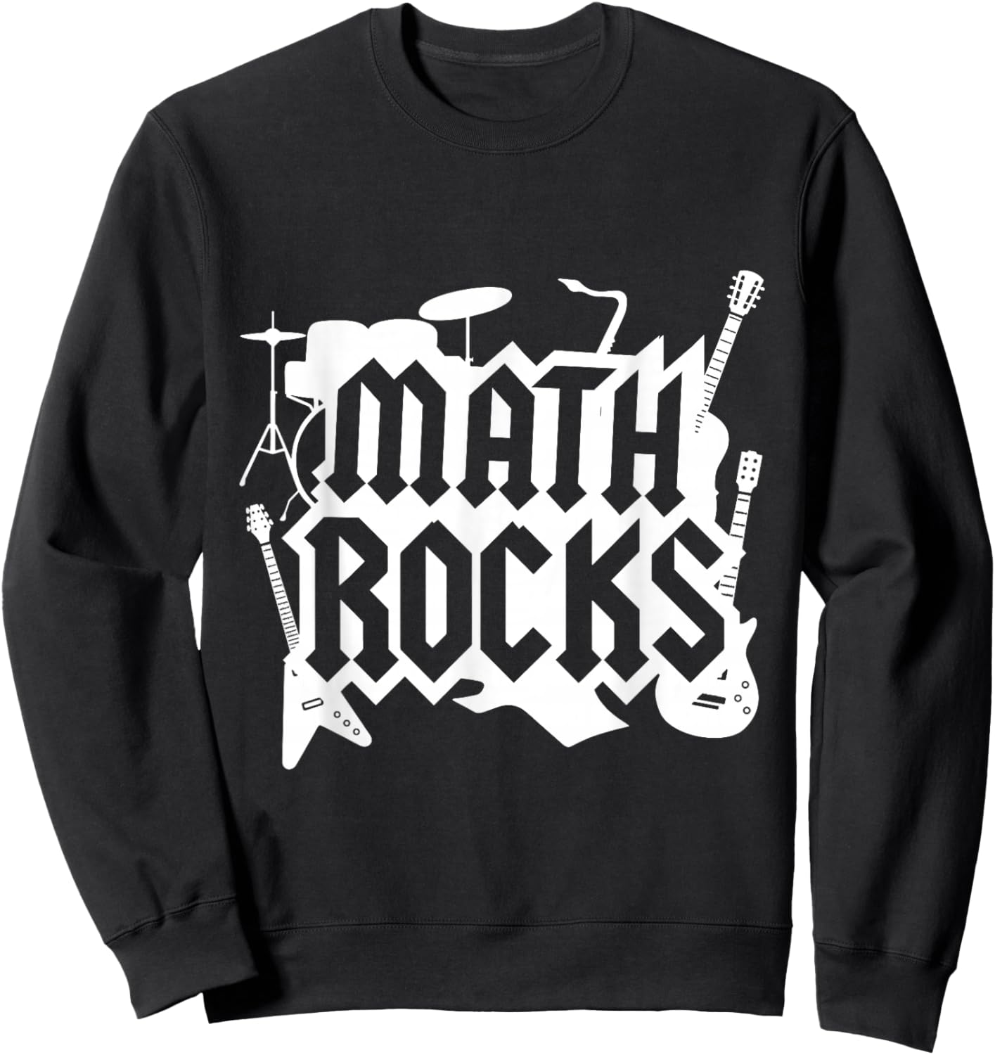 Math Rocks Team Squad Teacher Back to School Math Geek Sweatshirt - Sweatshirt | Black