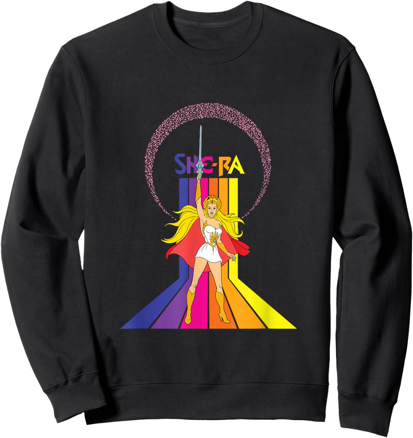 Masters of The Universe She-Ra Rainbow Sweatshirt - Sweatshirt | Black