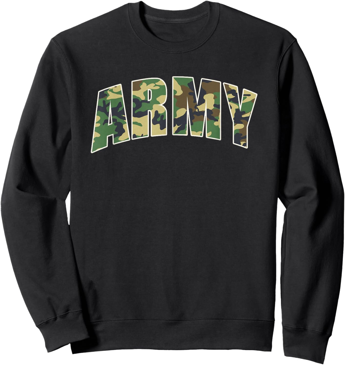 Green Army Camo Sweatshirt - Sweatshirt | Black
