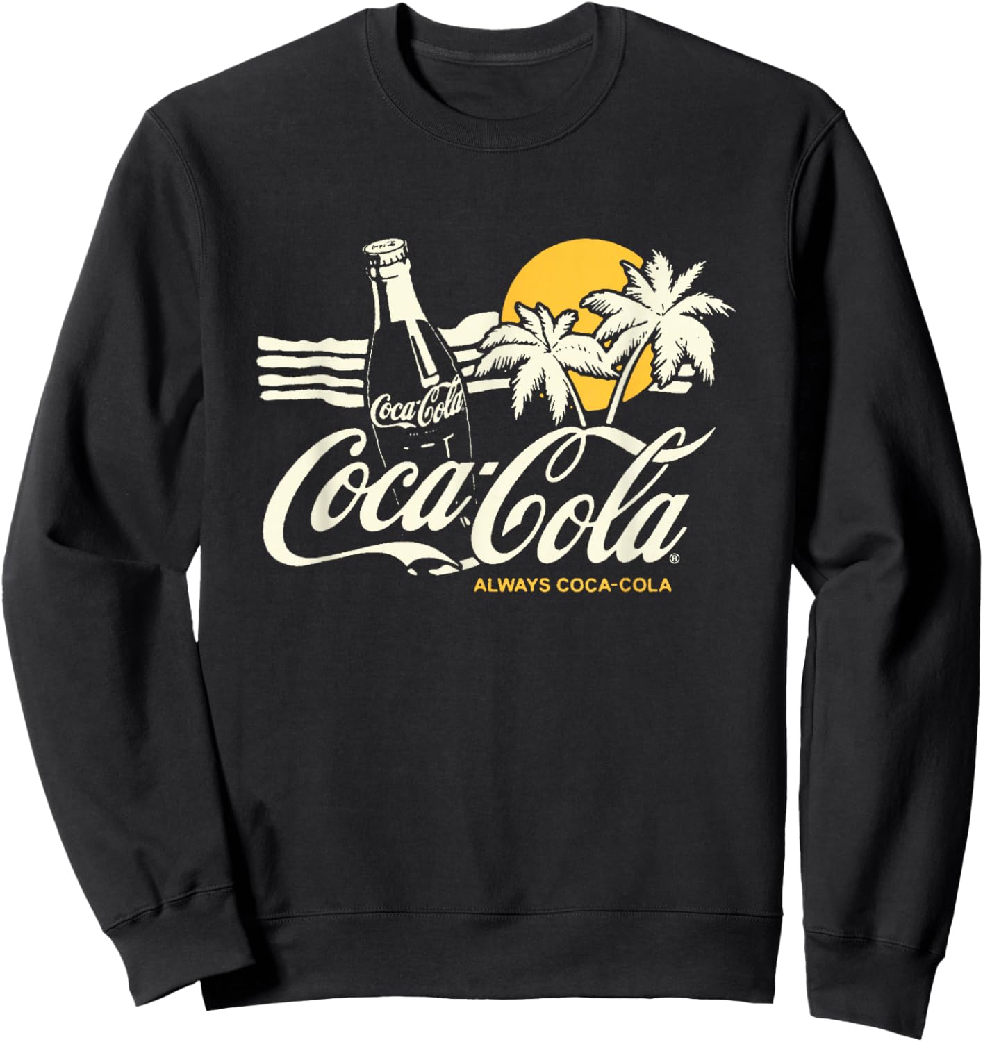 Coca-Cola Always Coca-Cola Beach Sunset Vintage Sweatshirt - Sweatshirt | Black