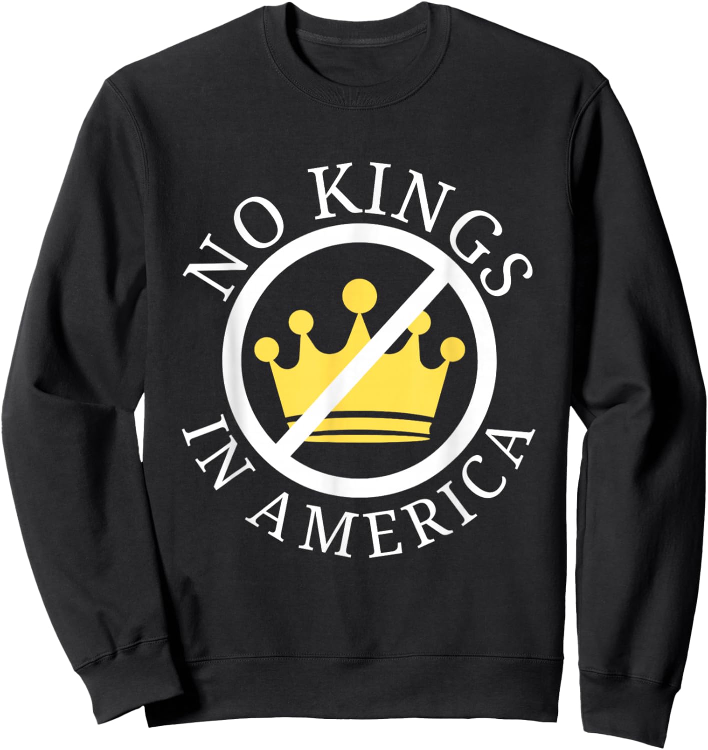 No Kings In America Democracy Court Ruling Saying Sweatshirt - Sweatshirt | Black