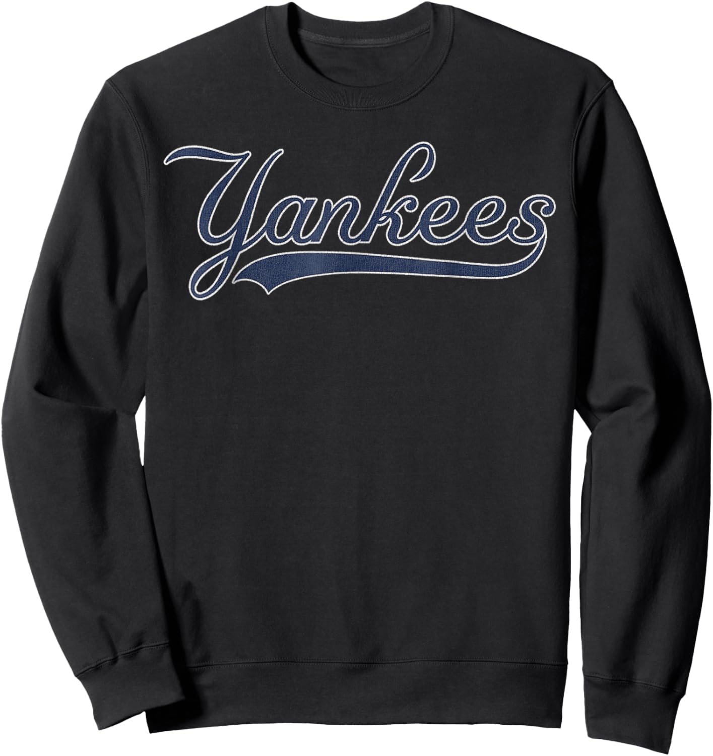 Vintage Yankees Retro Style 70s 80s First Name Personalized Sweatshirt - Sweatshirt | Black
