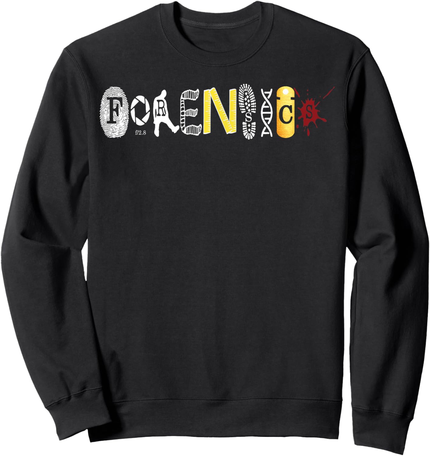 Forensics Shoe Crime Scene CSI Sweatshirt - Sweatshirt | Black