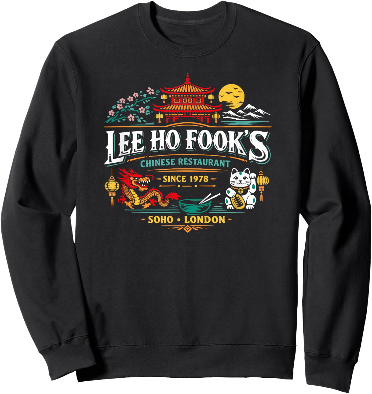 Lee Ho Fook's Chinese Restaurant Soho London Symbols Sweatshirt - Sweatshirt | Black