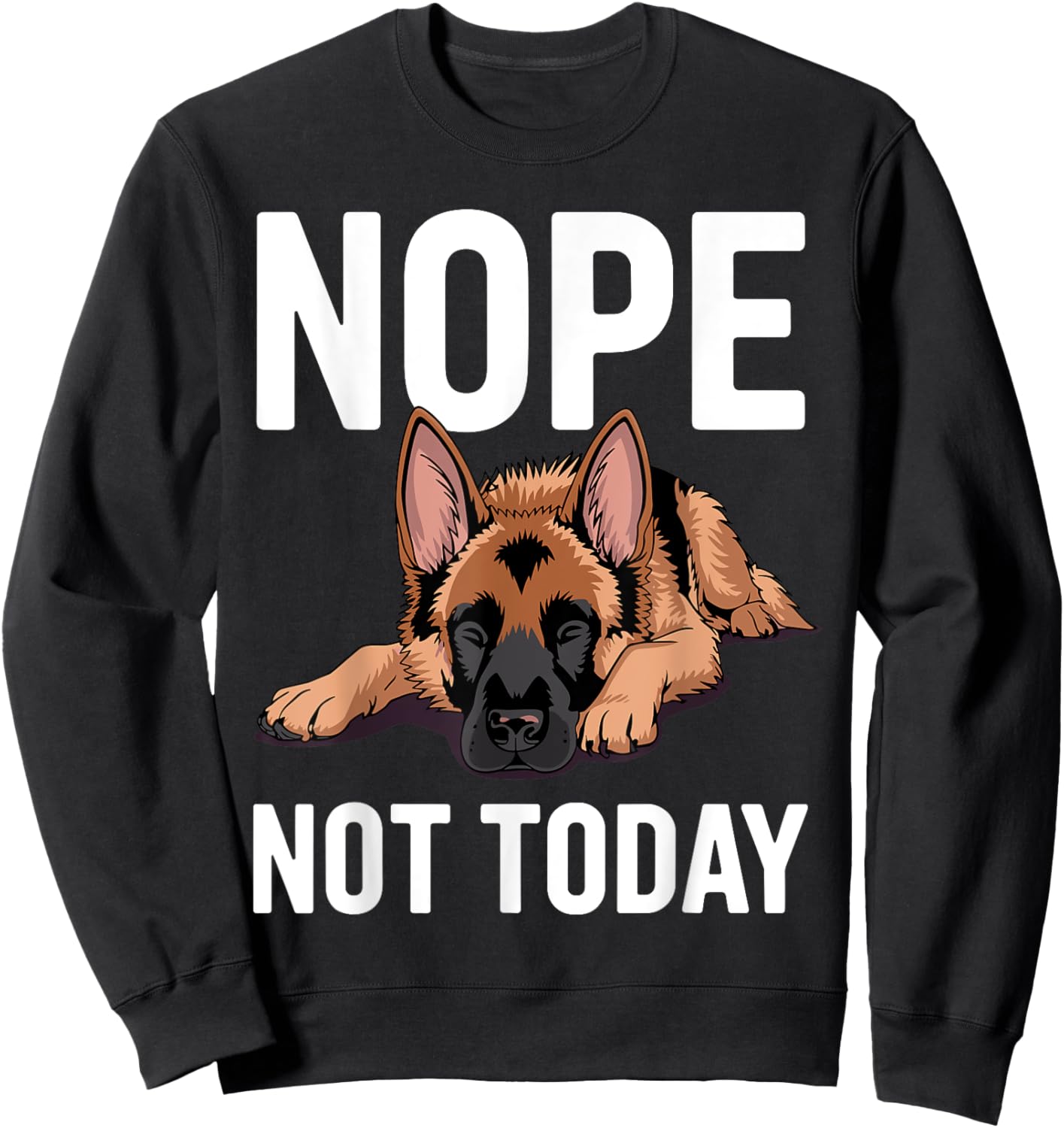 German Shepherd Design Women Dog Lovers Sweatshirt - Sweatshirt | Black