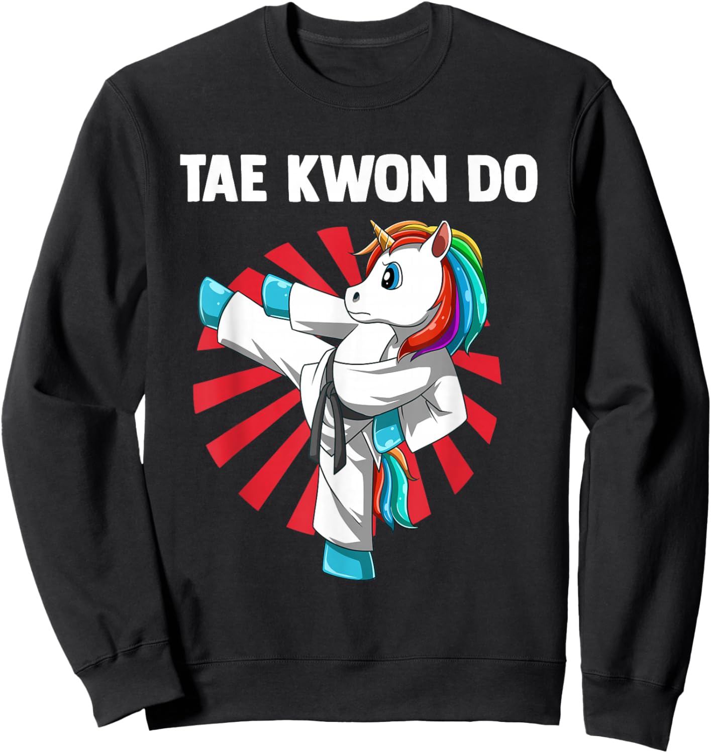 Taekwondo Unicorn Sweatshirt - Sweatshirt | Black