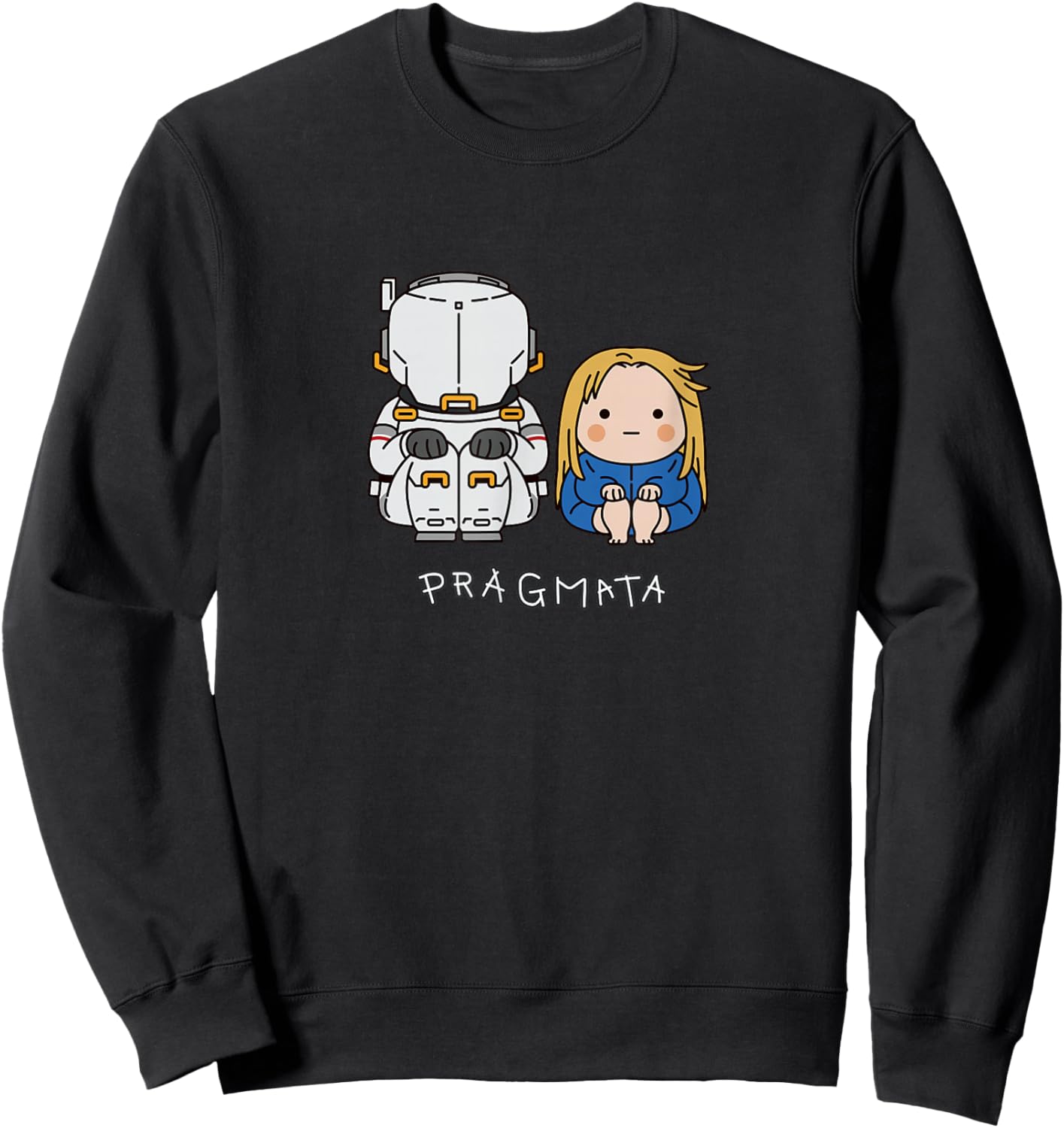 PRAGMATA Hugh & Diana Sitting FP Sweatshirt - Sweatshirt | Black