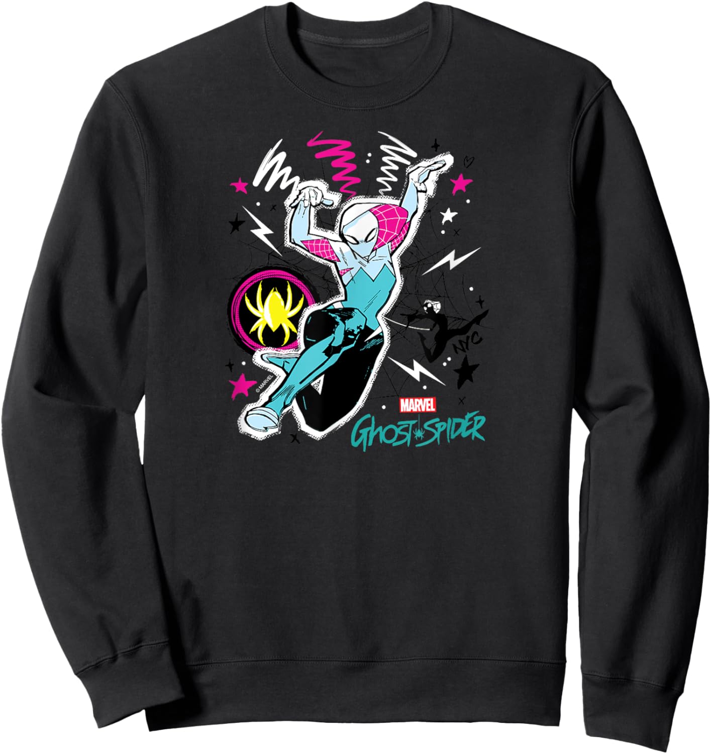 Ghost Spider - Sketchy Sweatshirt - Sweatshirt | Black