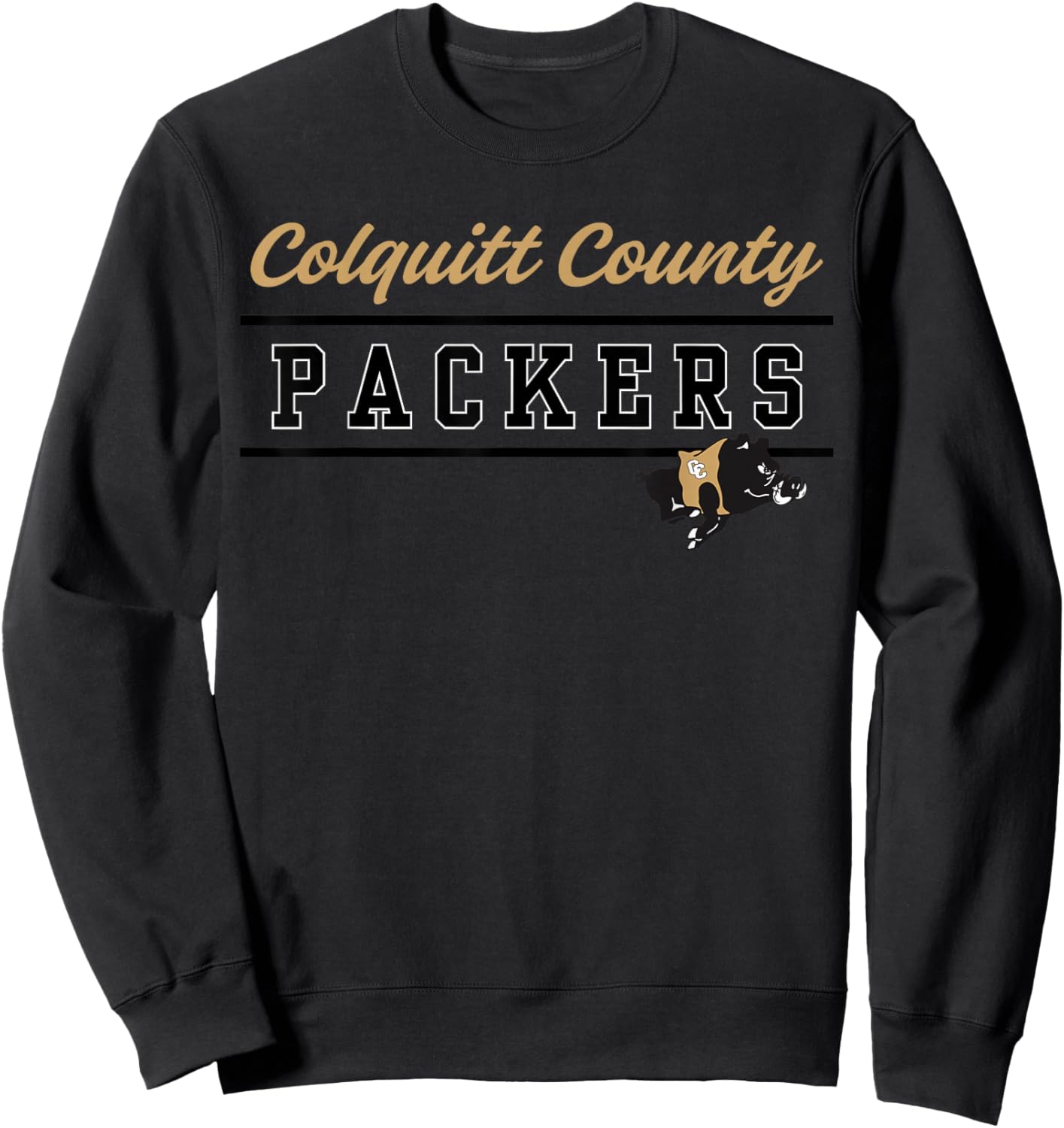 Colquitt County High School Packers Lined Up Sweatshirt - Sweatshirt | Black