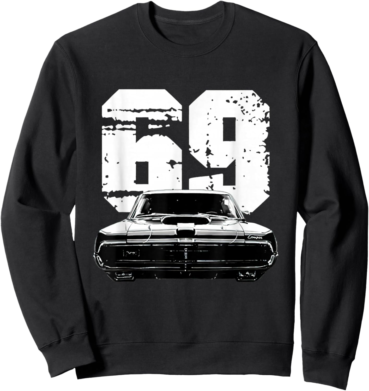 1969 69 Mercury classic Cougar Vinatge cars Sweatshirt - Sweatshirt | Black