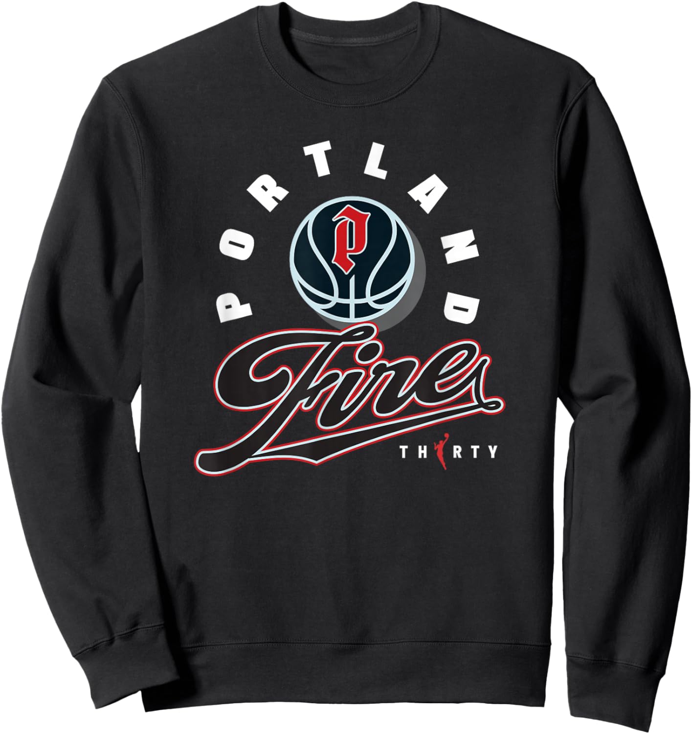 WNBA 30th Anniversary Boardwalk Portland Fire Sweatshirt - Sweatshirt | Black