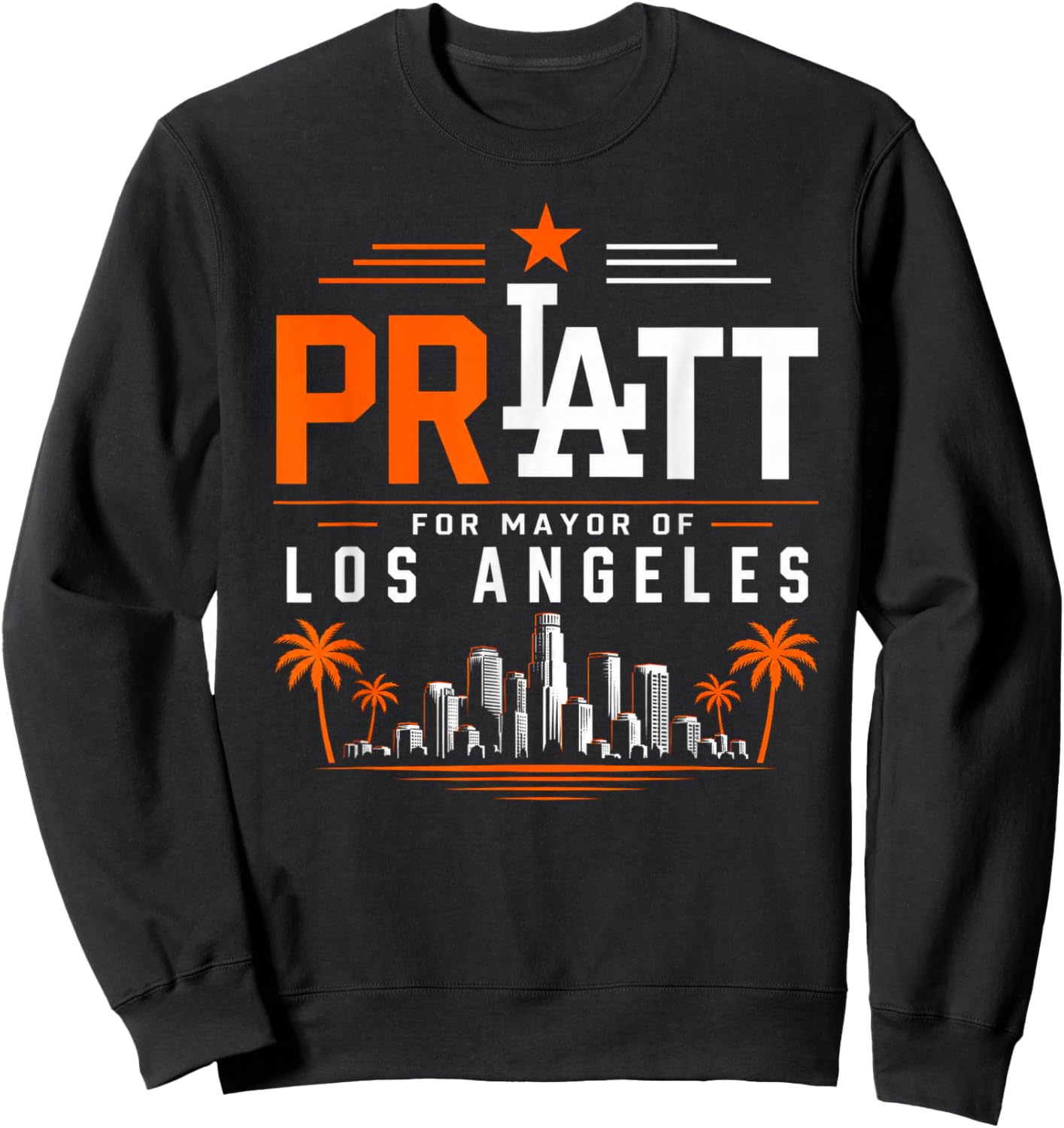 Vintage Pratt for Mayor of Los Angeles Sweatshirt - Sweatshirt | Black