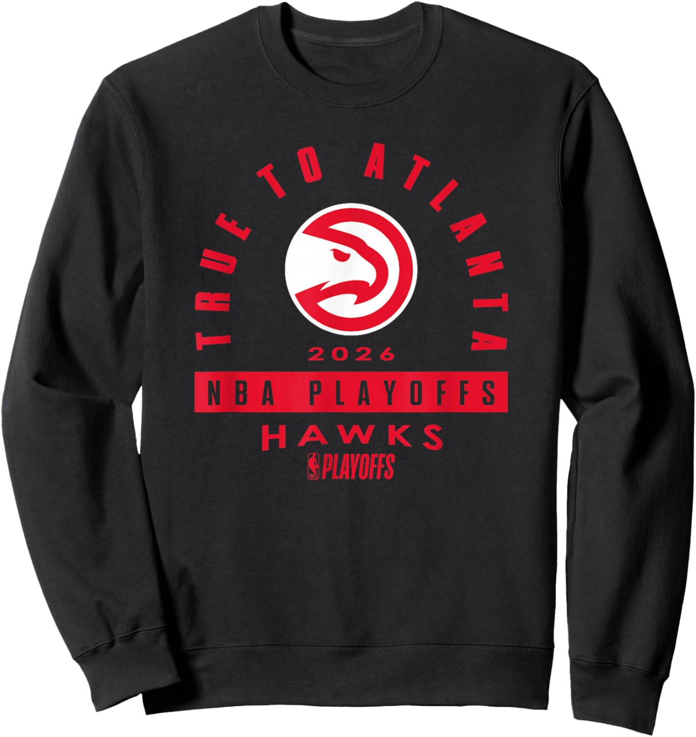 NBA 2026 Playoffs Mantra Hawks Over The Rainbow Sweatshirt - Sweatshirt | Black