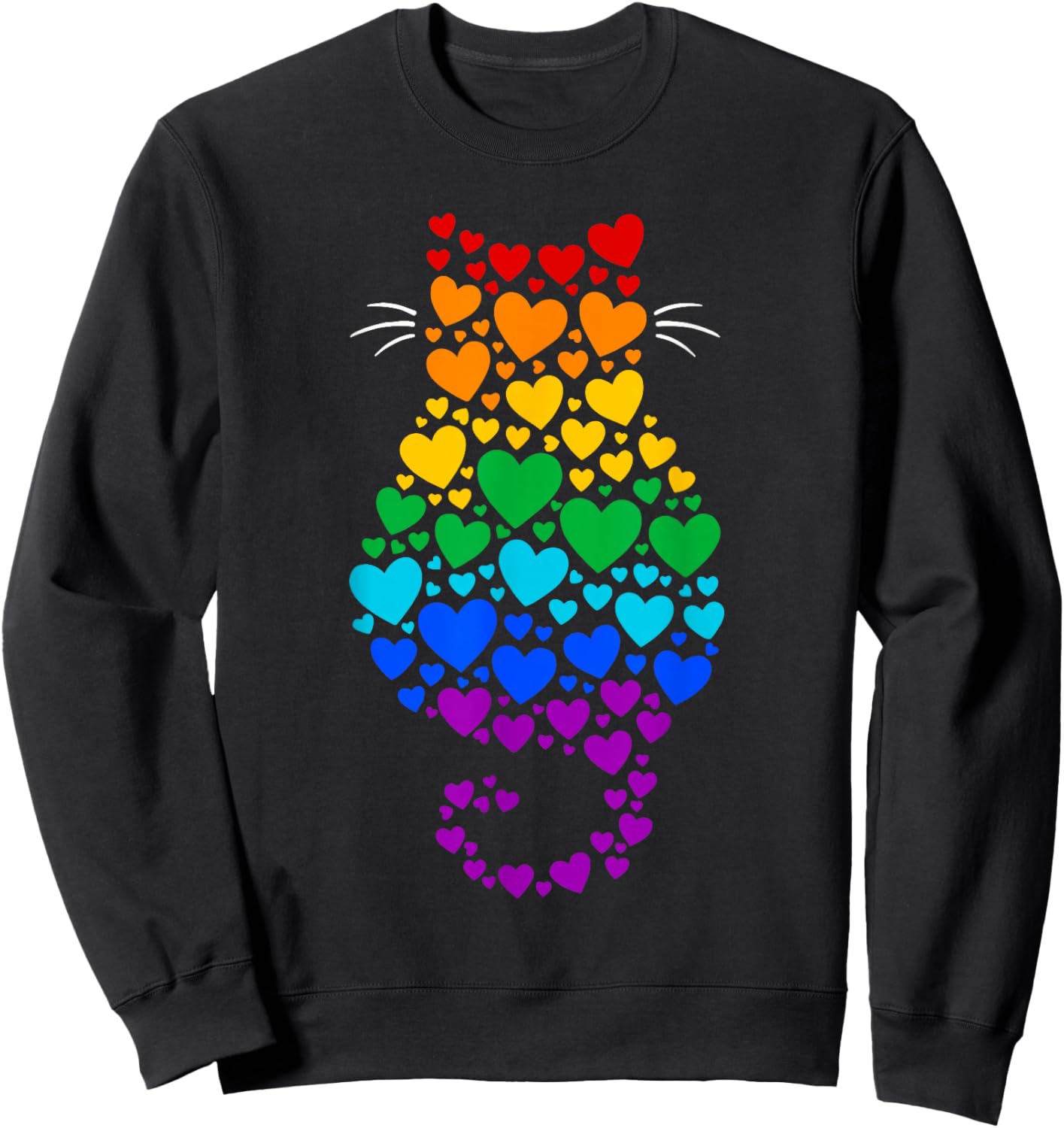 Mois de la fierté LGBTQ des Chats Sweatshirt - Sweatshirt | Black