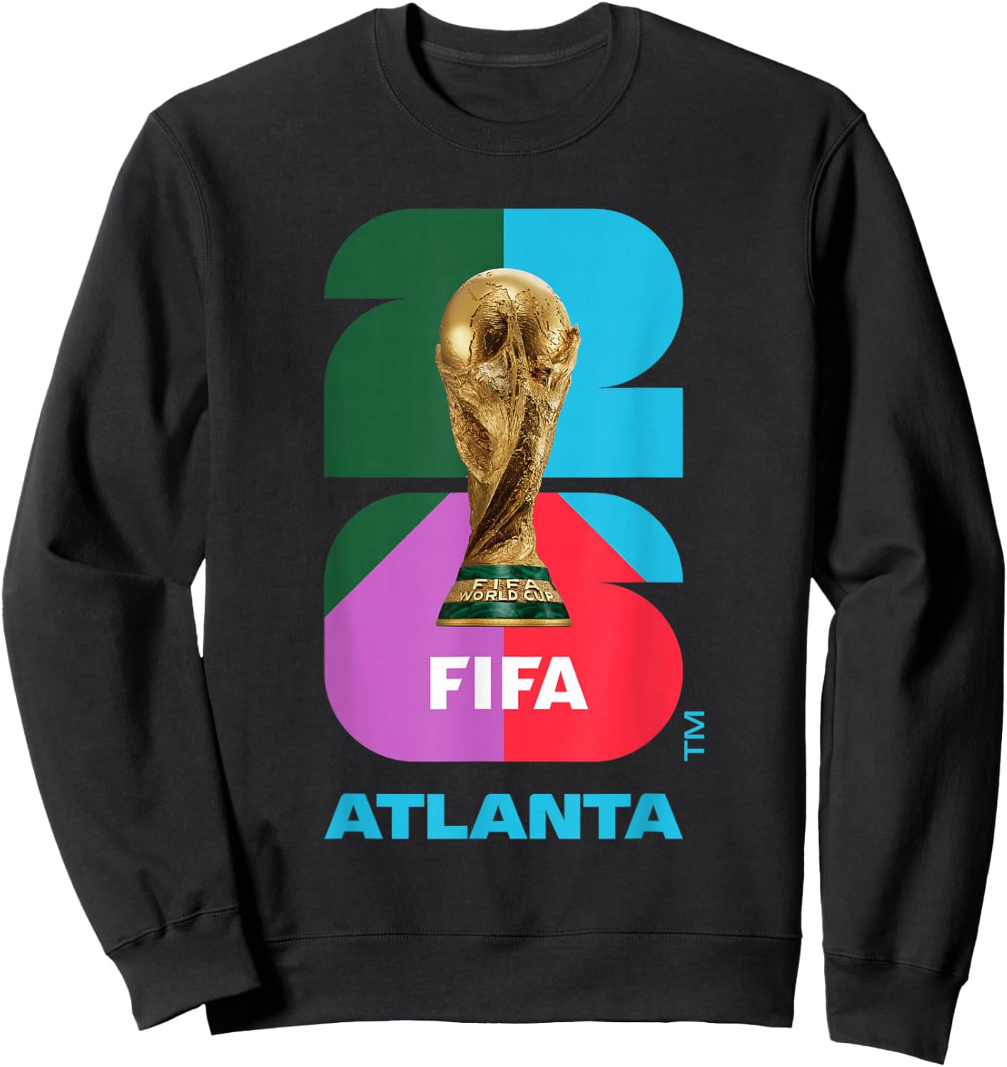 FIFA World CUP26 Atlanta Trophy Color Sweatshirt - Sweatshirt | Black
