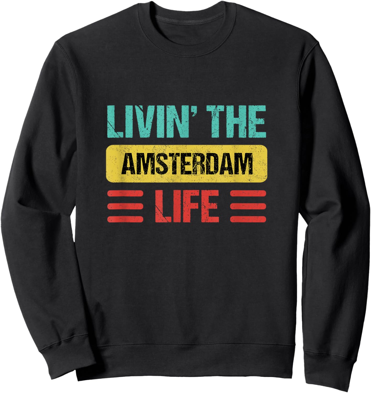 Amsterdam Netherlands Sweatshirt - Sweatshirt | Black
