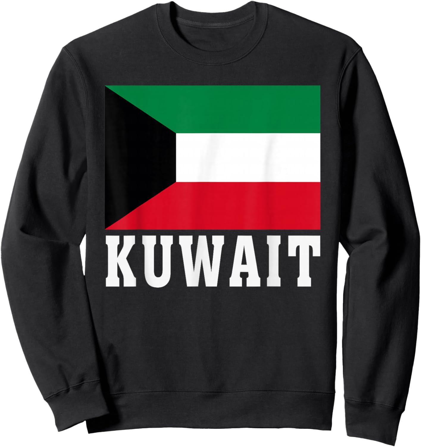 Kuwait Flag Patriotic National Roots Souvenir Sweatshirt - Sweatshirt | Black