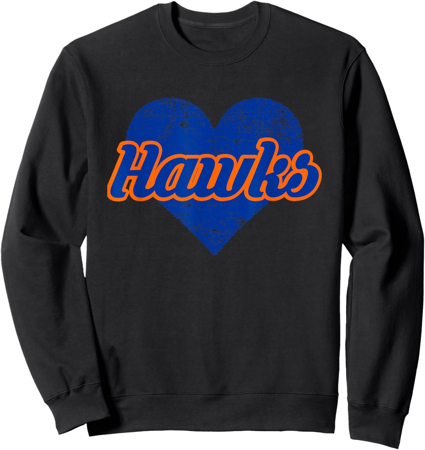 Riverton Hawks Over Heart Sweatshirt - Sweatshirt | Black