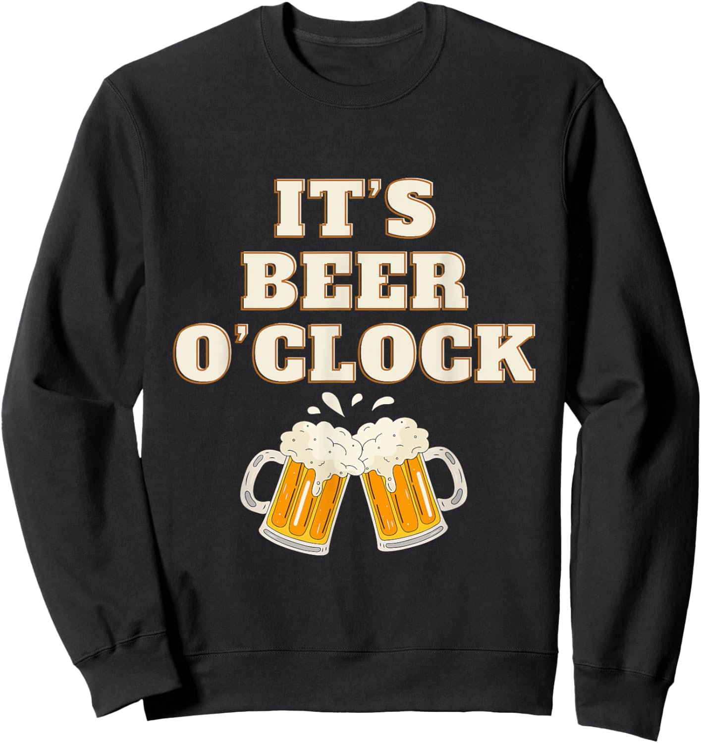 It's beer o'clock Sweatshirt - Sweatshirt | Black