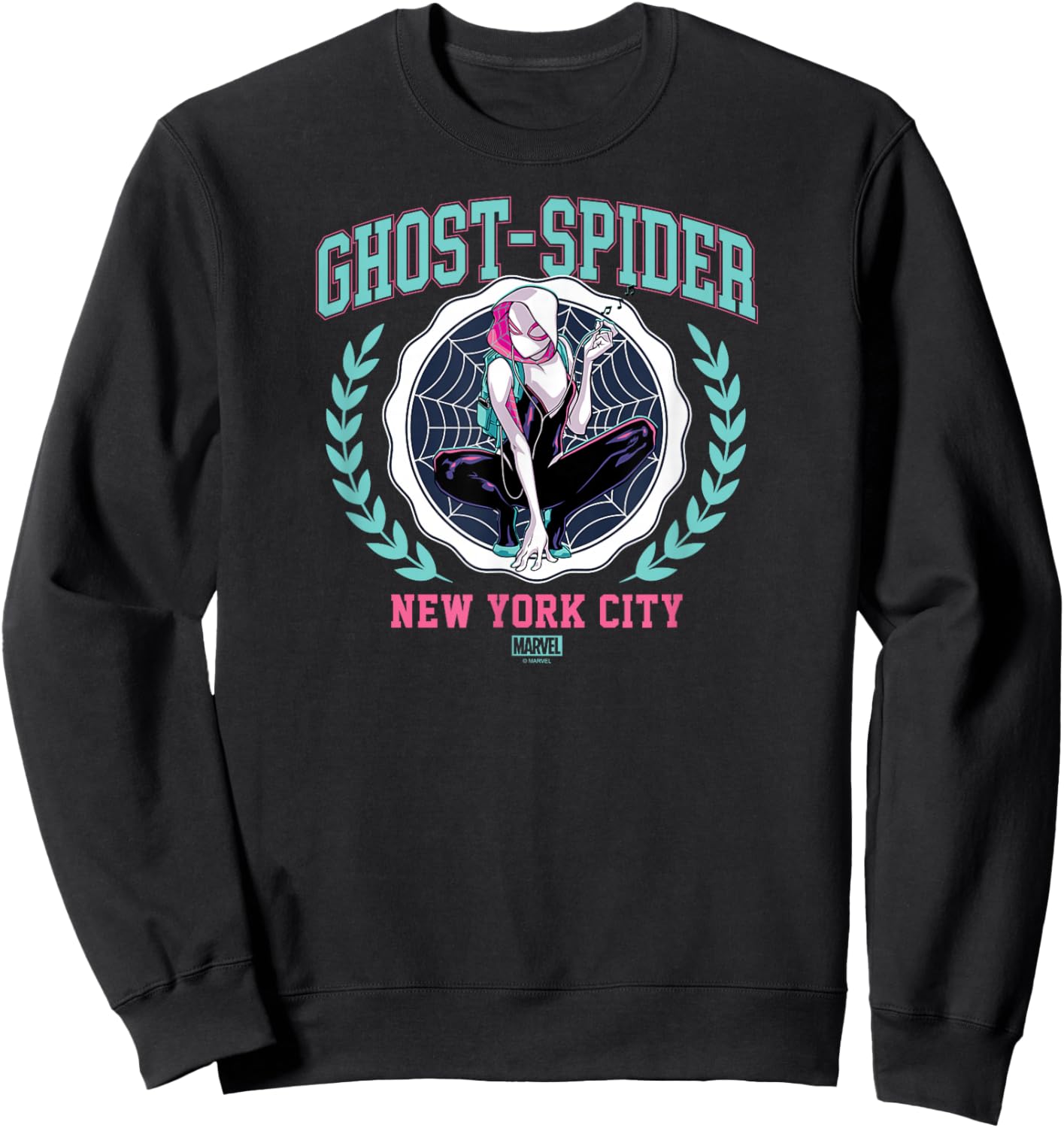 Ghost Spider - Collegiate Sweatshirt - Sweatshirt | Black