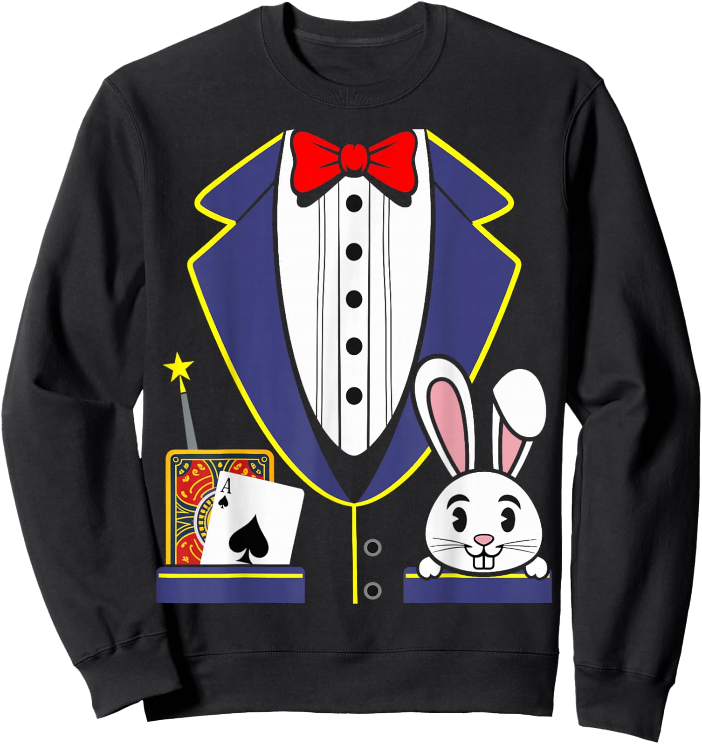 Magician Costume Halloween Sweatshirt - Sweatshirt | Black