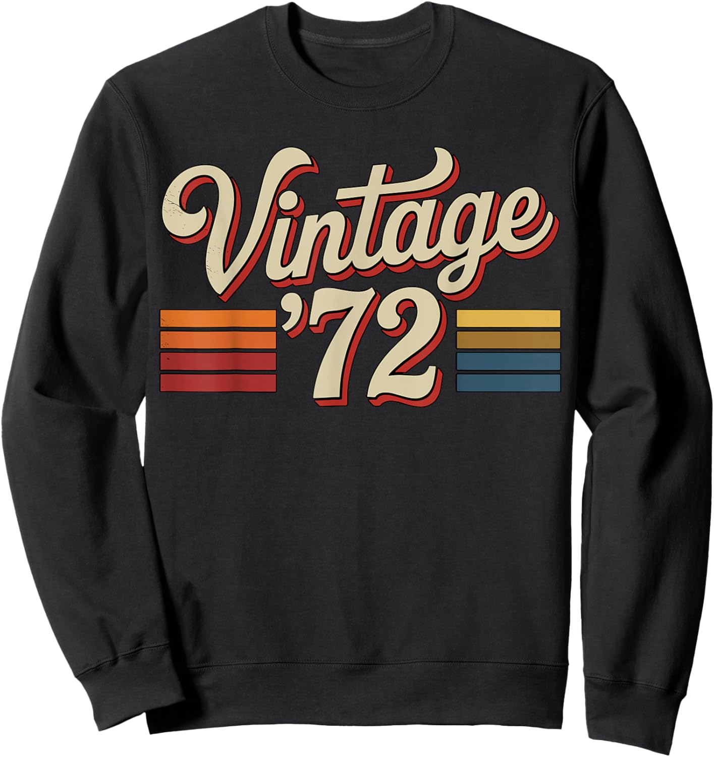 Vintage ‘72 1972 Sweatshirt - Sweatshirt | Black