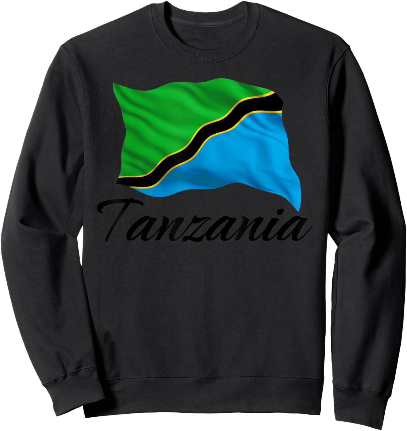 Tanzanian Flag African Patriotic , Women, Children Tanzania Sweatshirt - Sweatshirt | Black