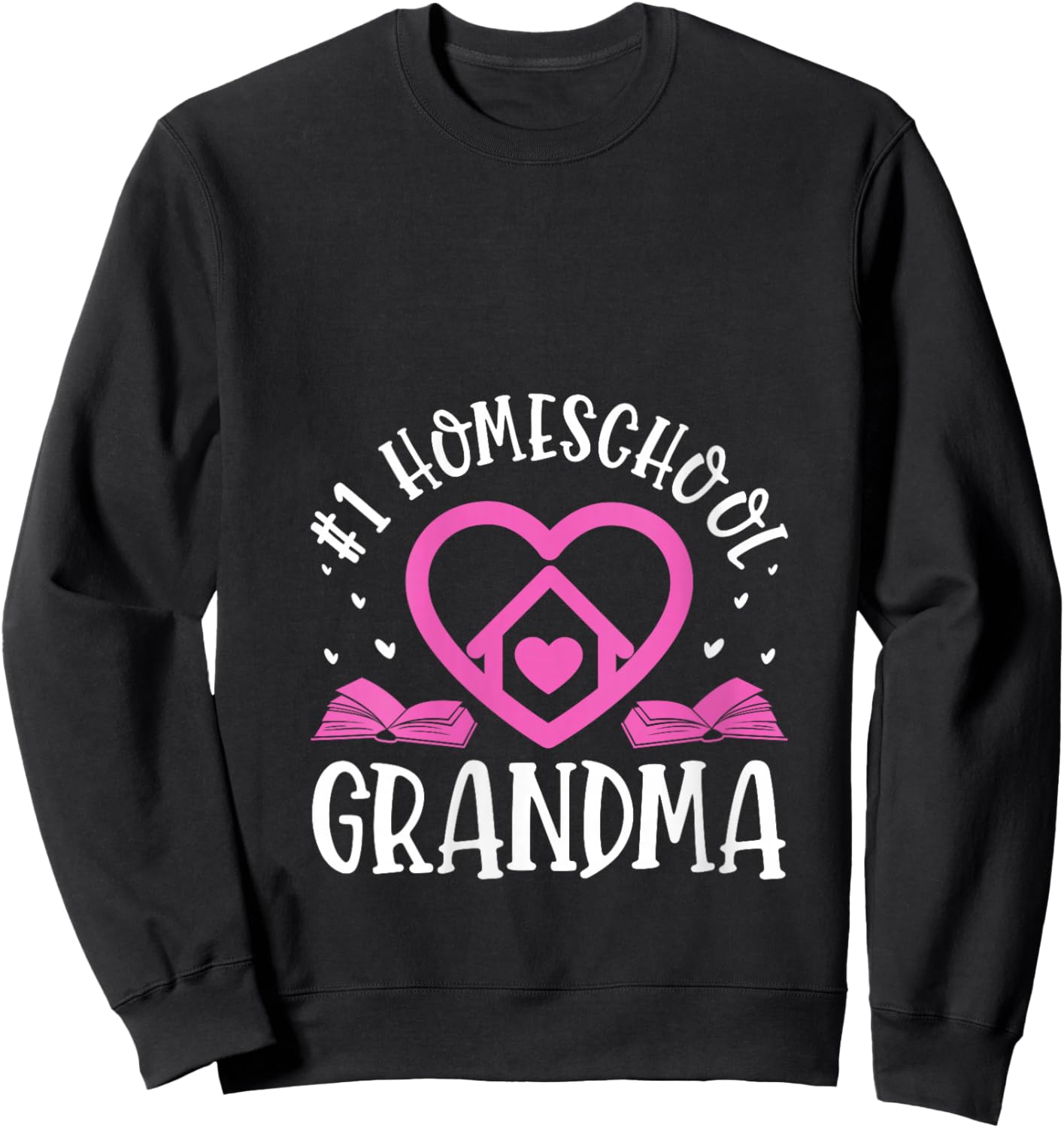 Homeschool Grandma Homeschooling Grandmother V-Neck Sweatshirt - Sweatshirt | Black