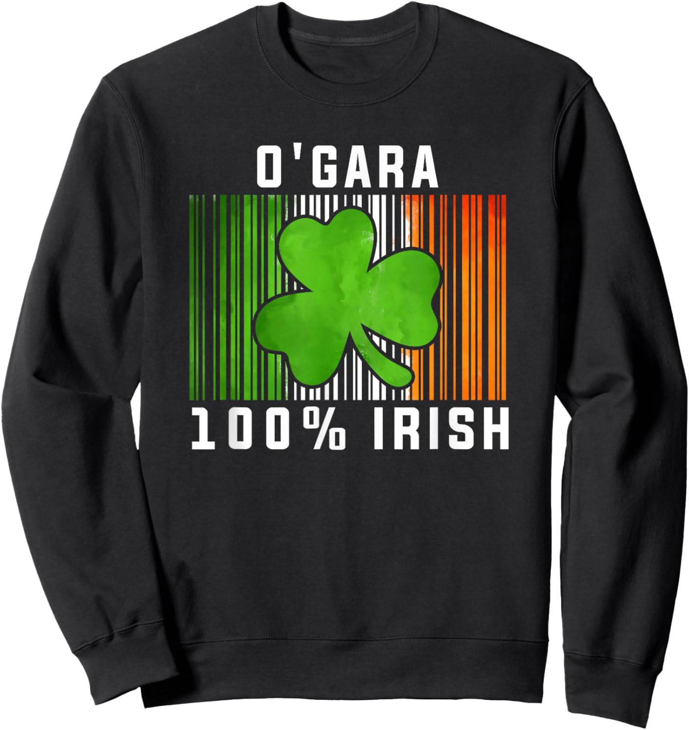 O'Gara Irish Family Name Sweatshirt - Sweatshirt | Black