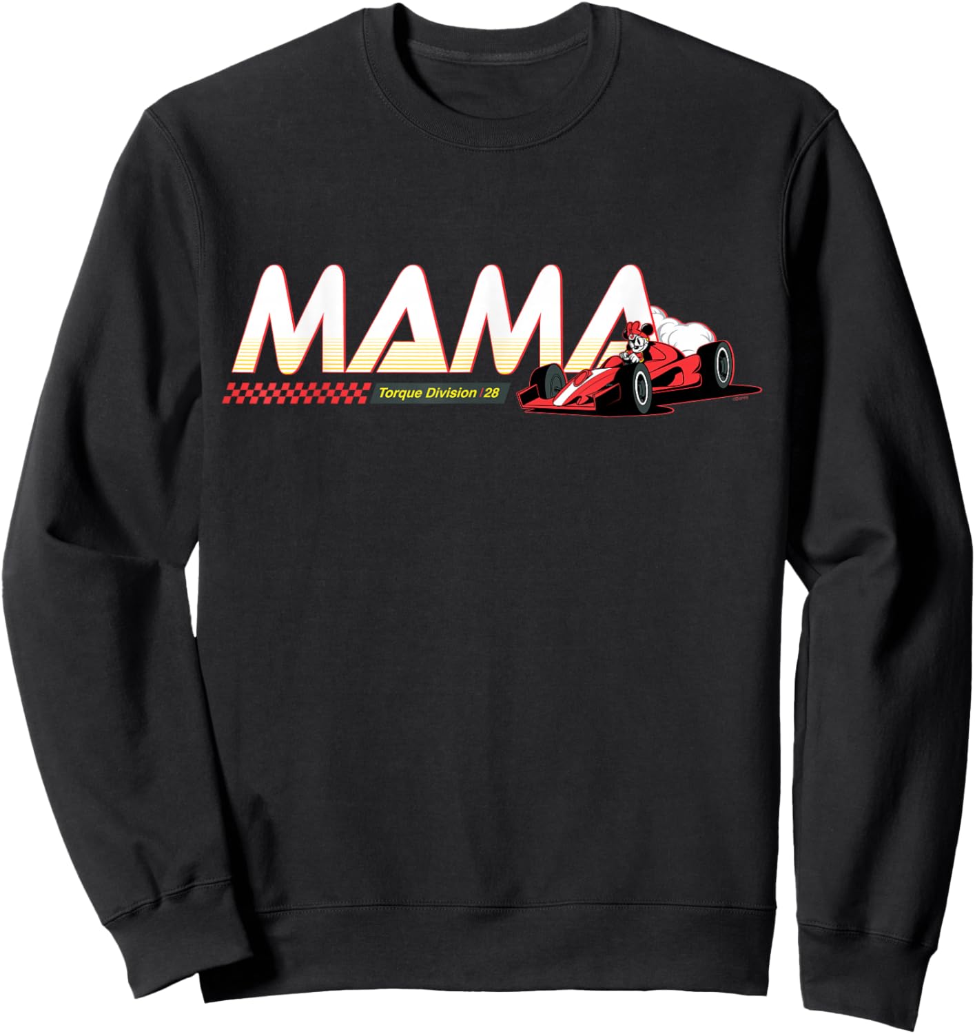 Disney Racing Mama Family Trip Race Car Vacation Matching Sweatshirt - Sweatshirt | Black