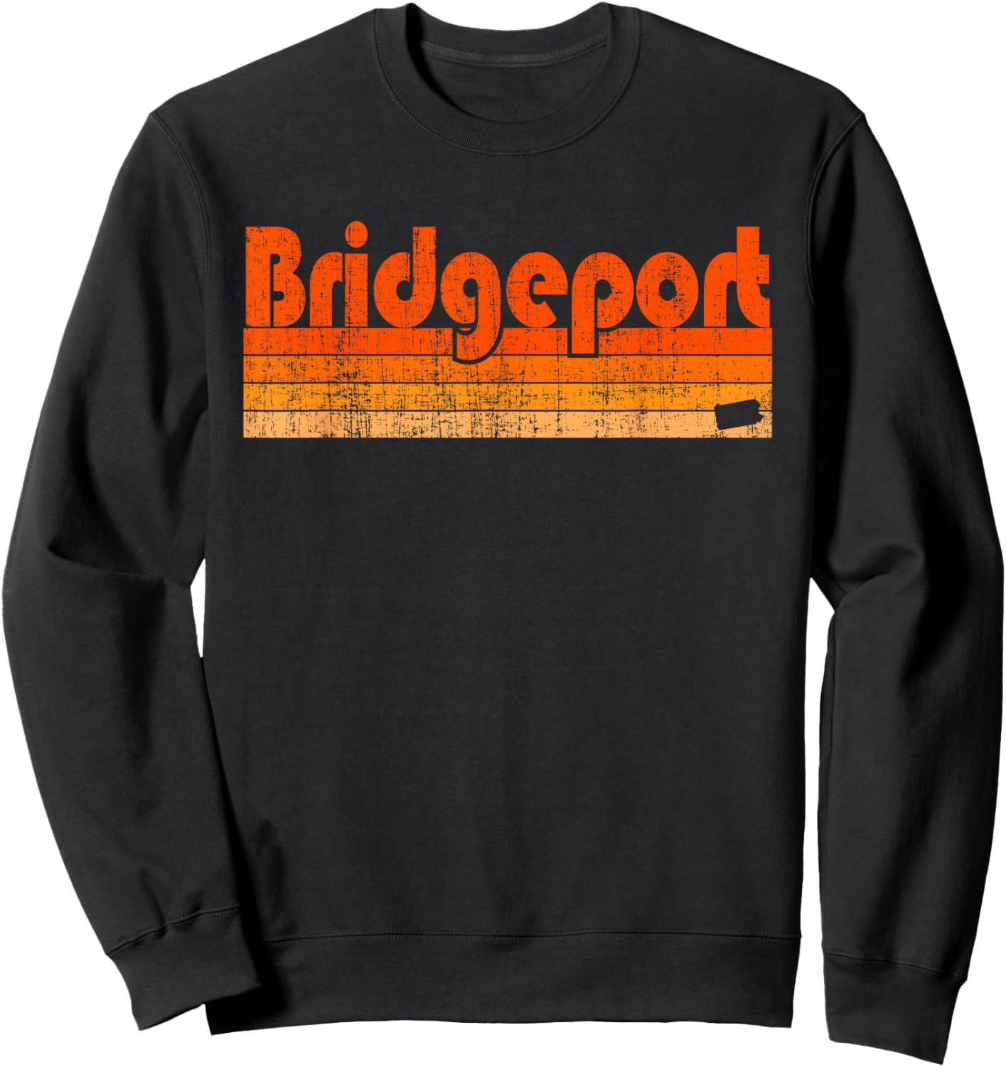 Bridgeport, Pennsylvania Retro 80s Style Sweatshirt - Sweatshirt | Black