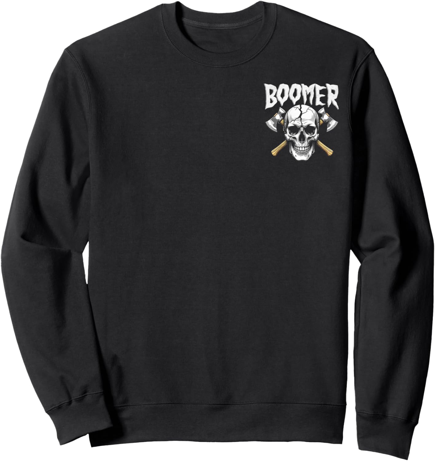 (2 Sided) Boomer I Can Fix Stupid But It's Gonna Hurt Sweatshirt - Sweatshirt | Black