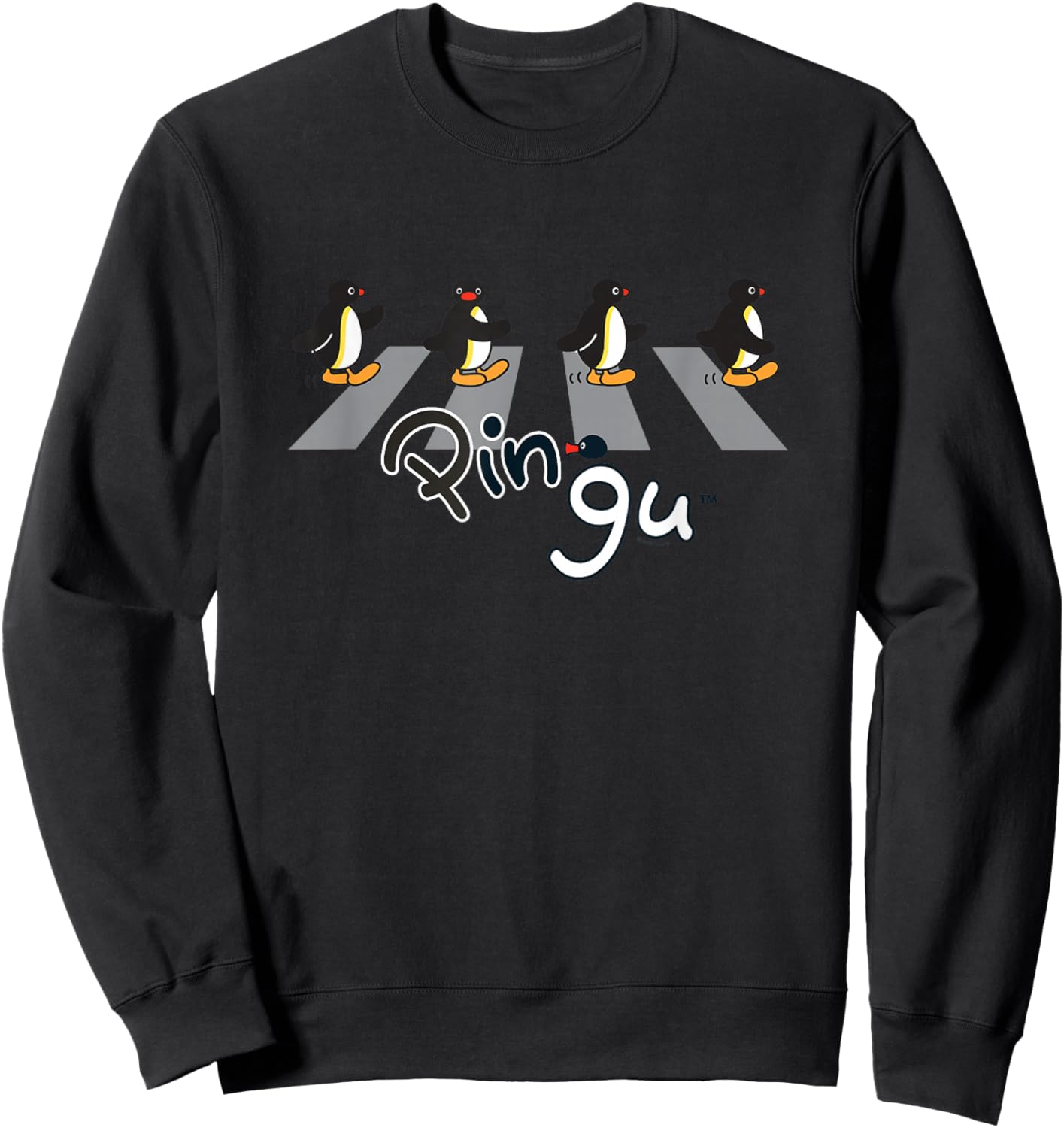 Pingu Pedestrian Crossing - Pingu Sweatshirt - Sweatshirt | Black