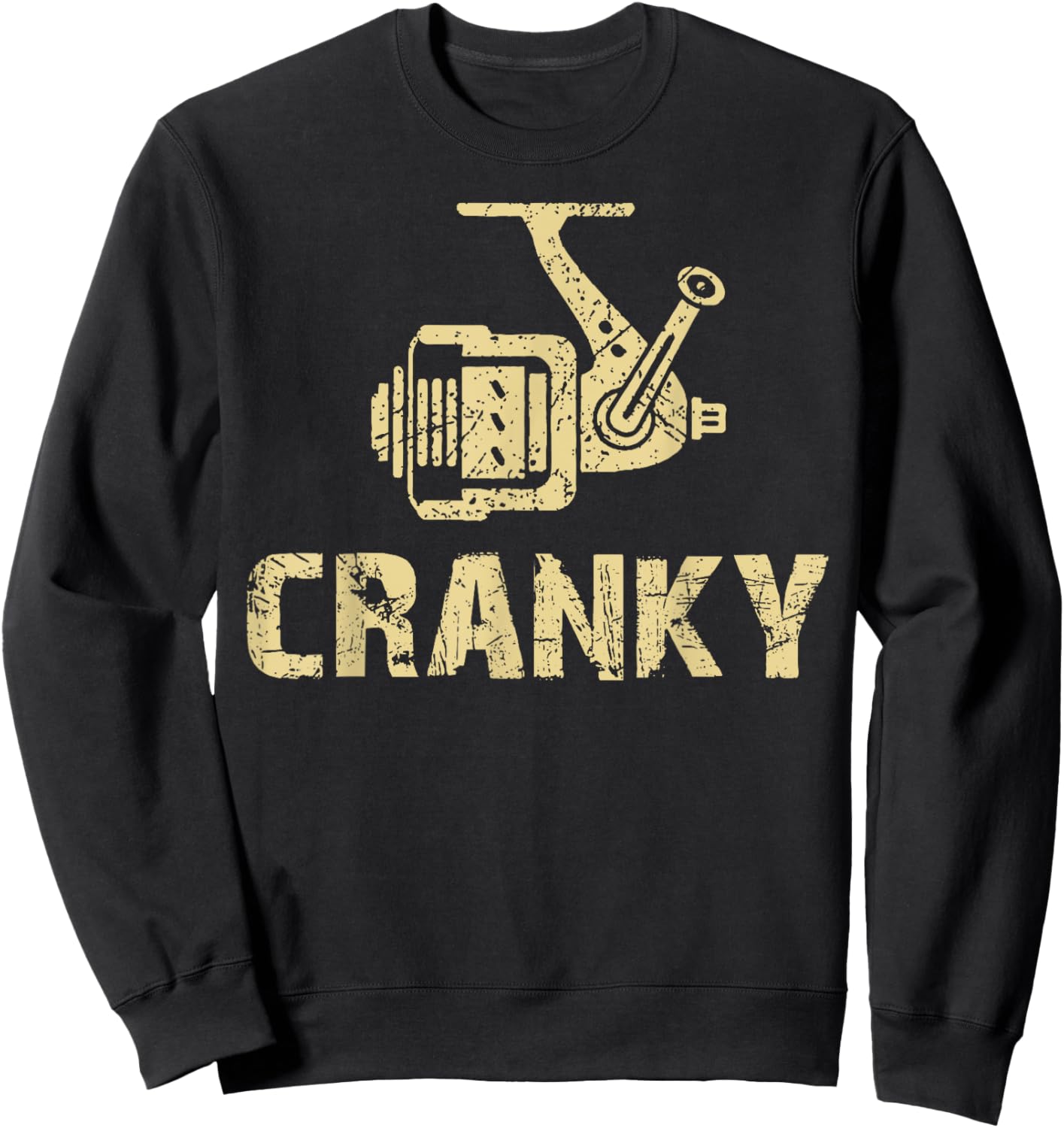 Crankbait Fishing Lure Cranky Funny Gift Fishing Lovers Sweatshirt - Sweatshirt | Black