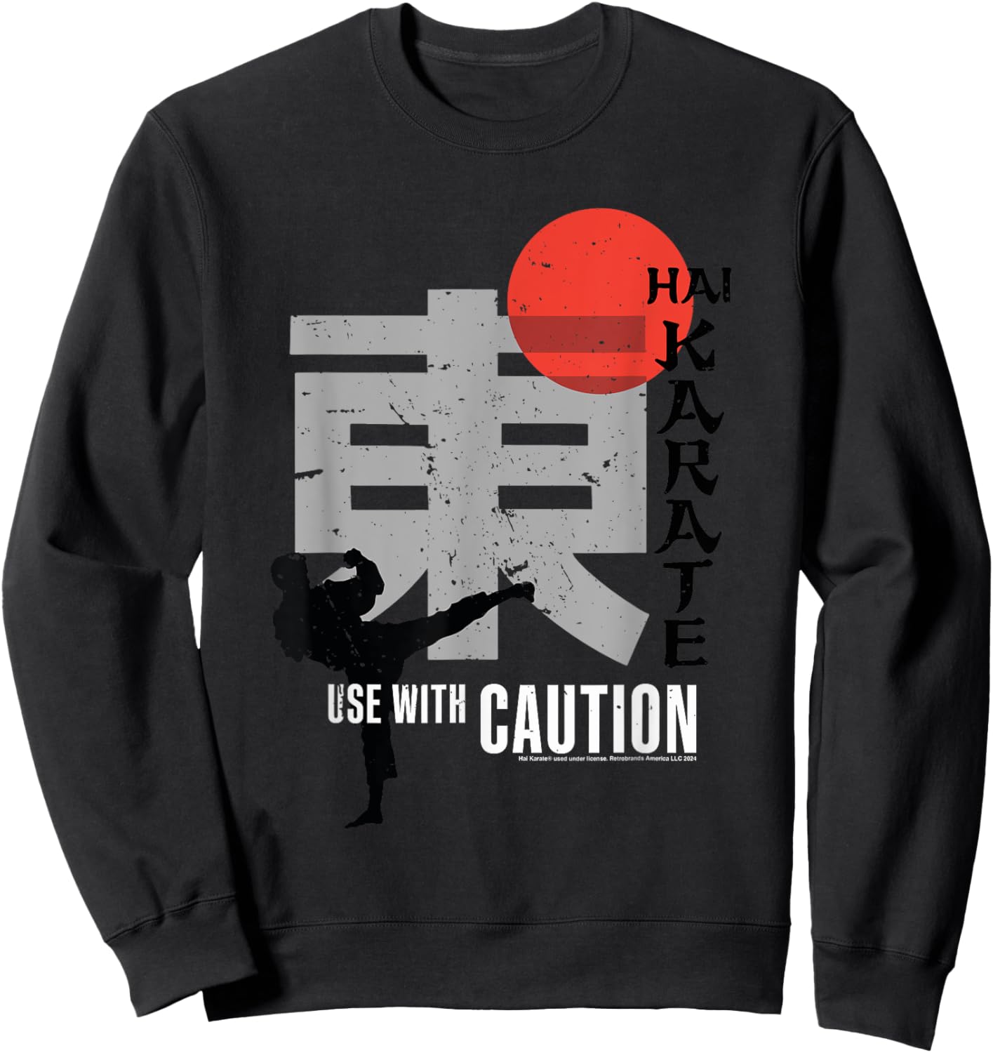 Hai Karate Use With Caution Retro Aftershave Sweatshirt - Sweatshirt | Black