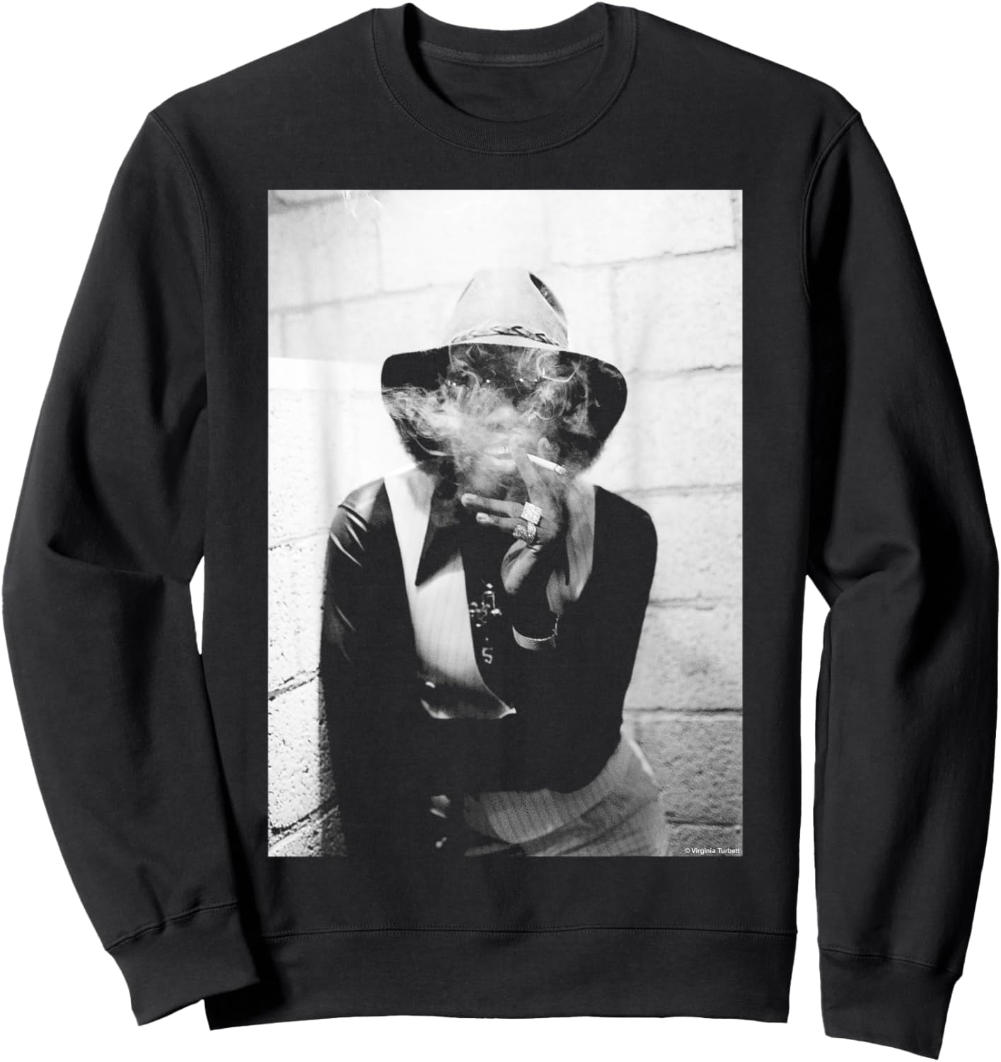 Johnny Guitar Watson 1980 By Virginia Turbett Sweatshirt - Sweatshirt | Black