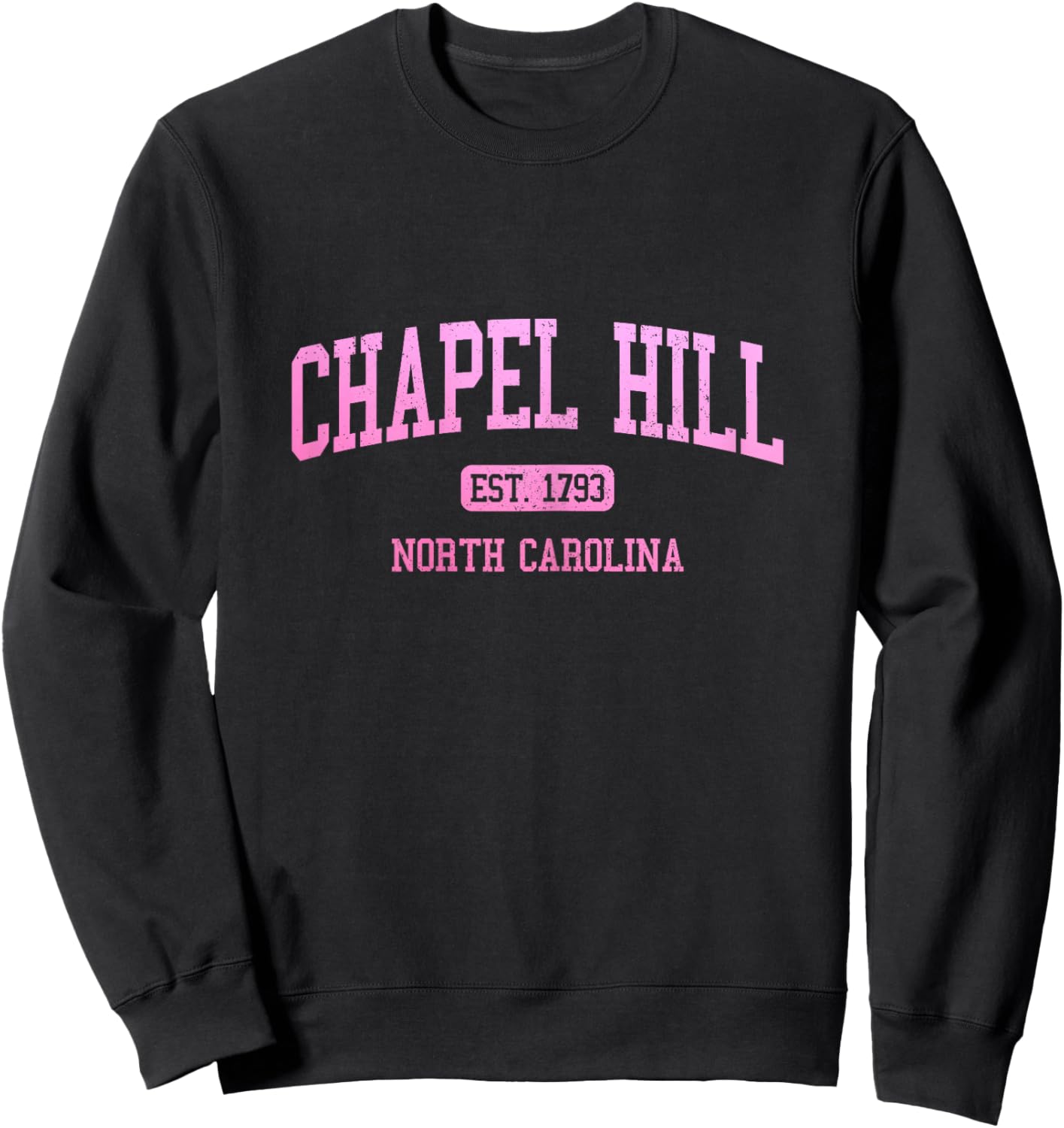 Chapel Hill North Carolina Vintage Pride Sports Sweatshirt - Sweatshirt | Black