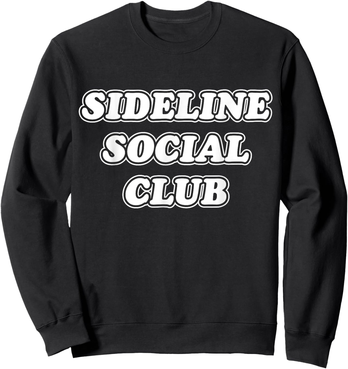 Funny Sideline Social Club Matching Sports Sweatshirt - Sweatshirt | Black