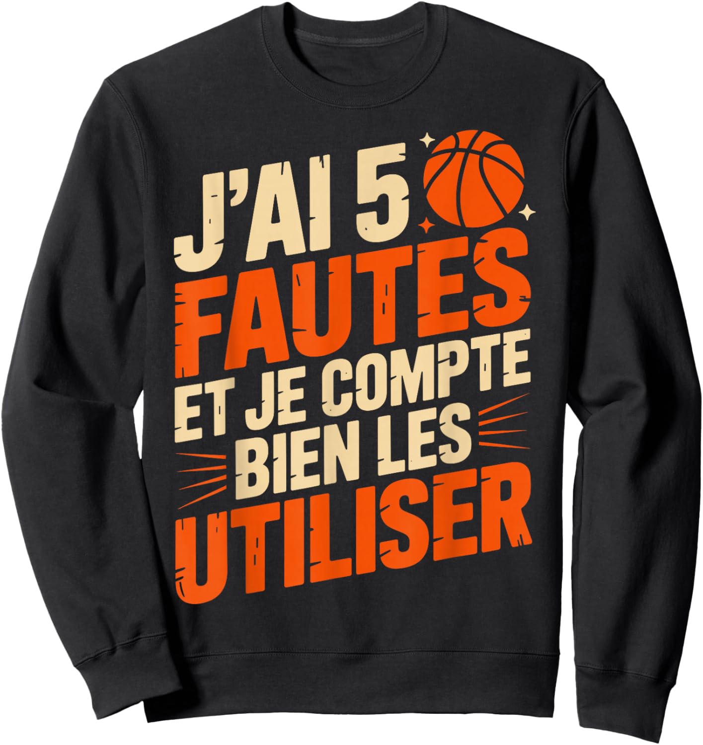 Humour Falls Basketball Gift Men's Basketball Fan Sweatshirt - Sweatshirt | Black