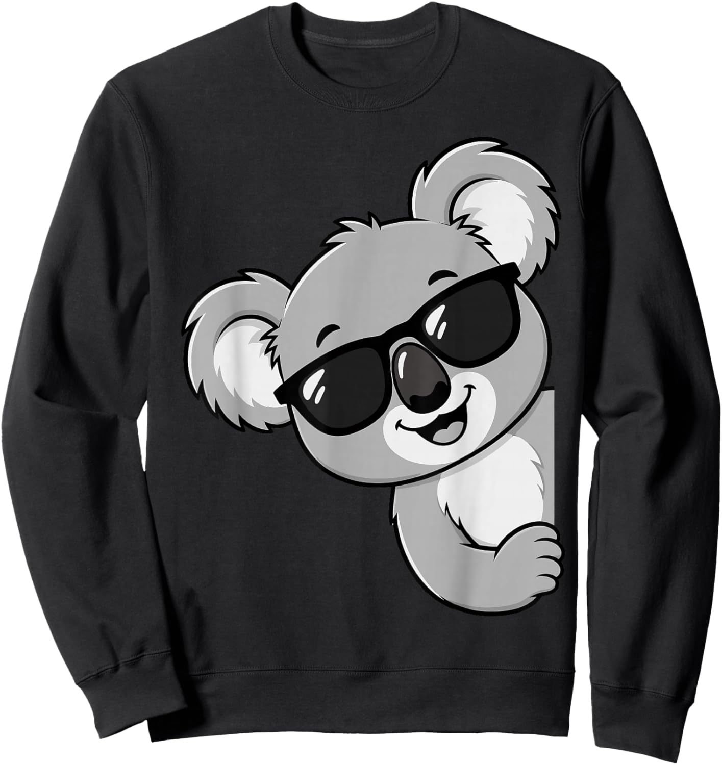 Funny Animal Lovers Koala Sweatshirt - Sweatshirt | Black