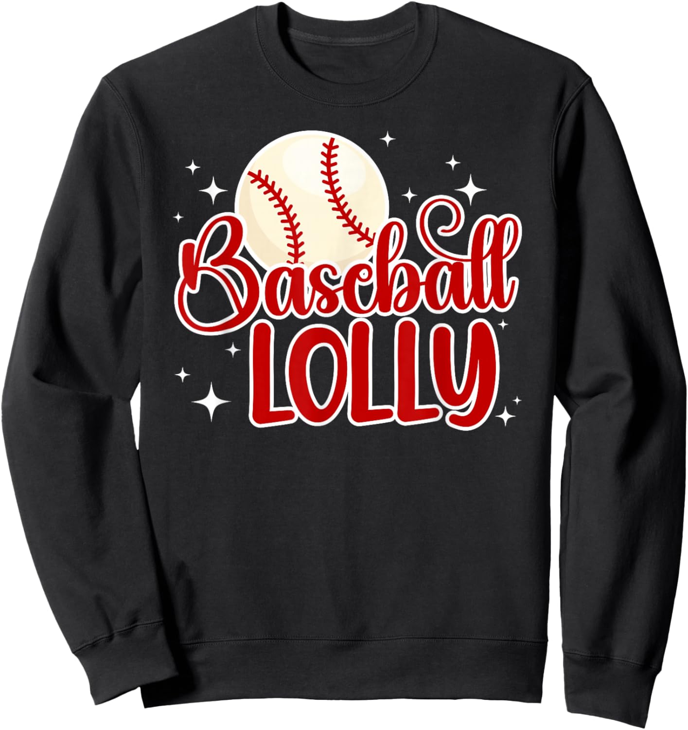 Baseball Lolly Of A Baseball Player Lolly Sweatshirt - Sweatshirt | Black