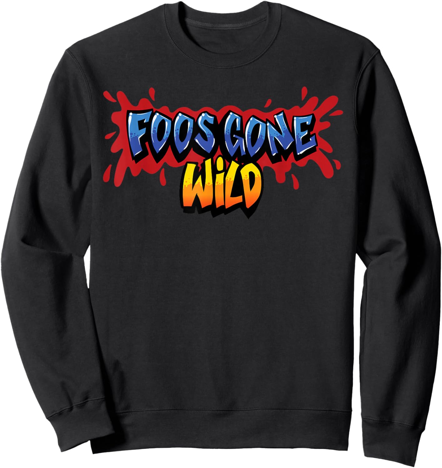 Foos Gone Wild Logo On Black Sweatshirt - Sweatshirt | Black