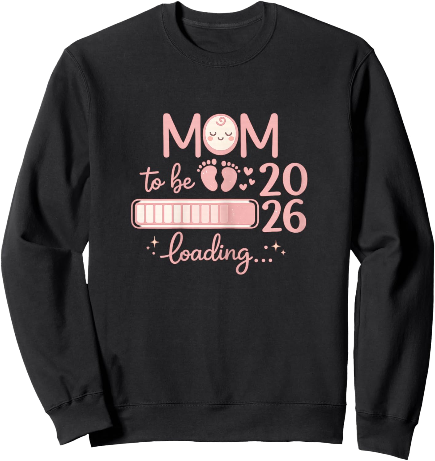 Mom to Be 2026 Loading - Annonce pour Future Maman Sweatshirt - Sweatshirt | Black